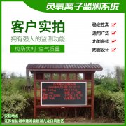 去公園吸氧，看看負氧離子在線監測儀！